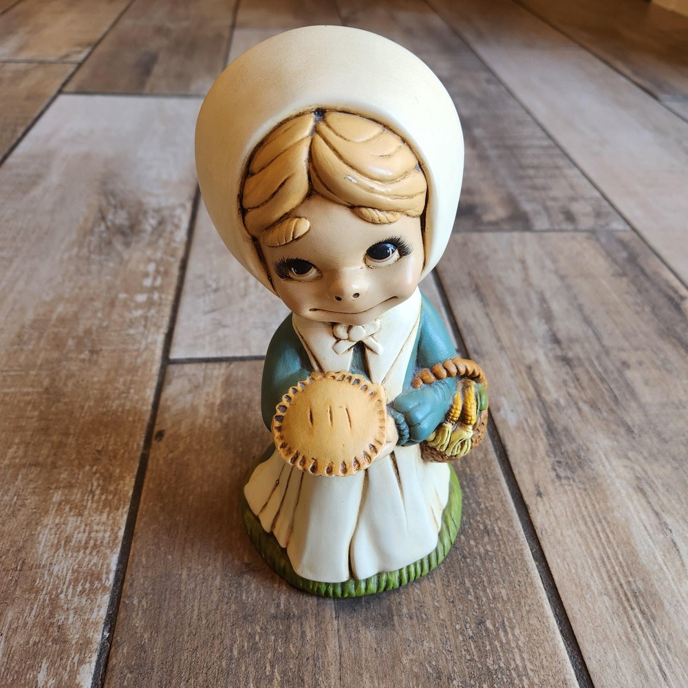 Vintage 70's Handpainted girl.